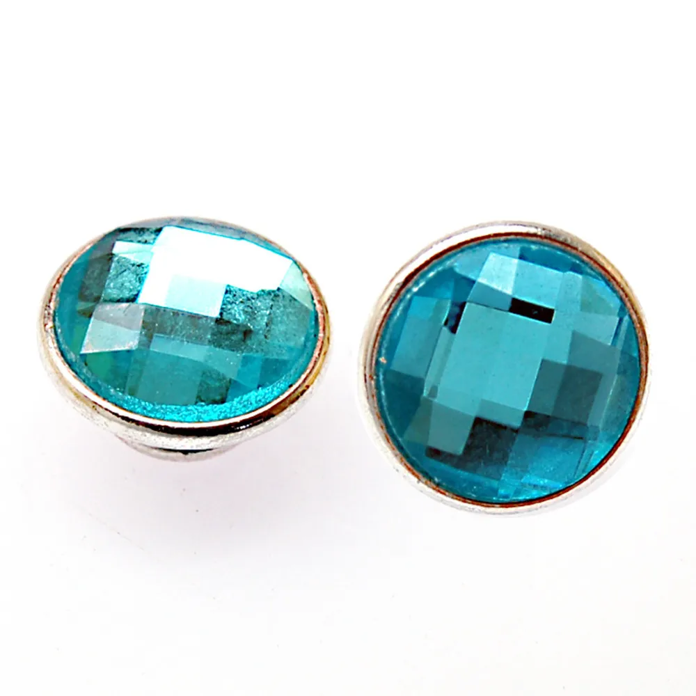 12 Pc Faceted Crystal Cabochon Charm Kameleon Jewelpop For Interchangeable Diy Bracelets Necklace Ring | Украшения и аксессуары