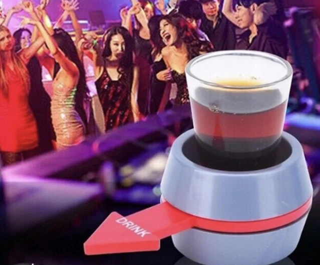 

Super Fun Spin The Shot Glass Drinking Game Fun Party Gifts Turnable Toys Drinking Game Shot Glass With Spinning Wheel Bar Games