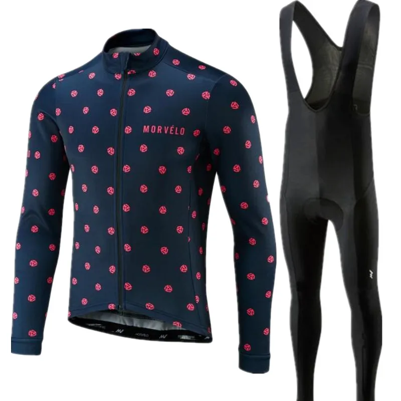 Мужские спортивные костюмы с длинным рукавом Morvelo 2018 Pro team комплект из джерси и
