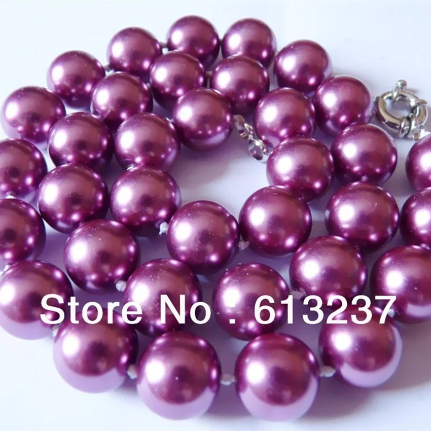12 colors multicolor shell 8mm simulated pearl round beads necklace for women chain choker elegant jewelry making 18inch MY4609|clasp