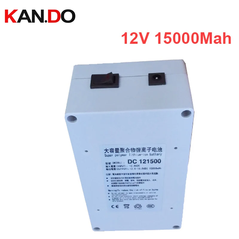 W/чехол 15000 мА/ч 5A ток разряда AC/DC 12V аккумуляторная батарея литий полимерная