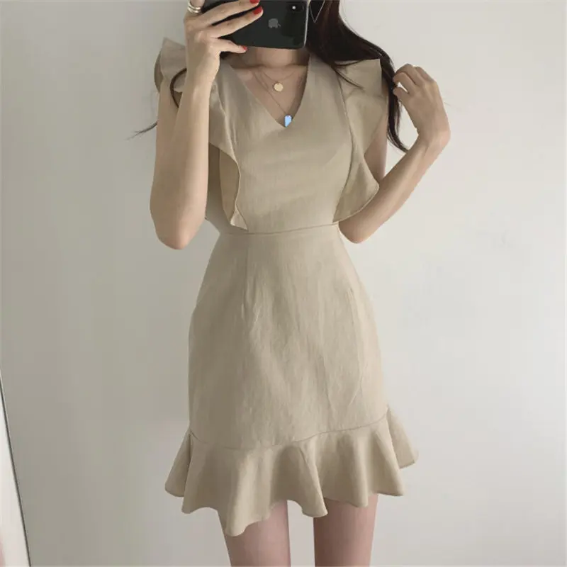 Женское винтажное мини платье Alien Kitty облегающее без рукавов с треугольным