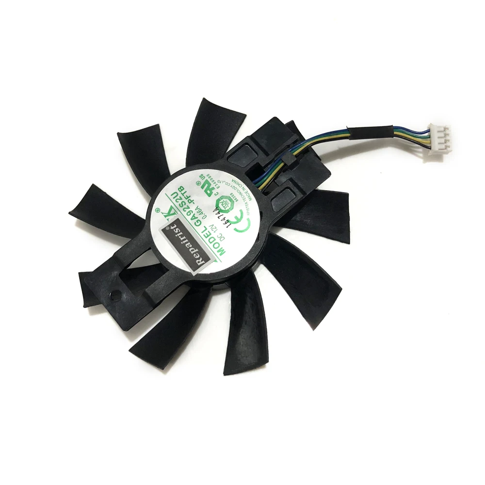 Kuroutoshikou RX570 GPU VGA кулер вентилятор охлаждения для GALAKURO RX 570 RD-RX570-E4GB Графика карт в