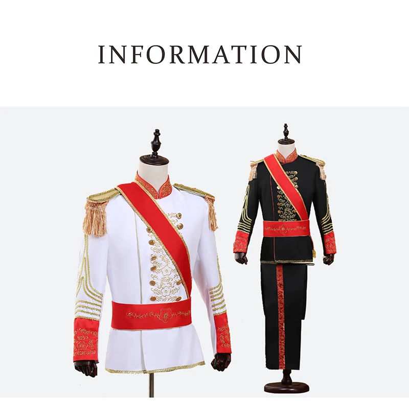 Shenrun мужские костюмы военная форма дворцовый костюм Дианы Принс Marshal Soldier Guard платье сценические костюмы Музыкальный барабан певица черный белый
