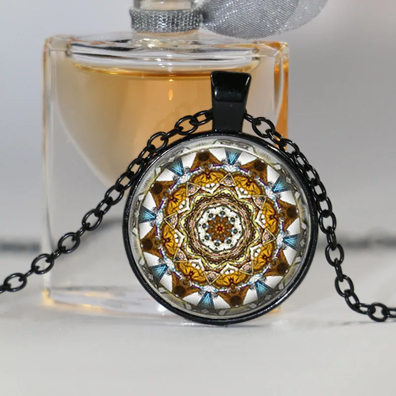Collares 2017 Fashion Mandala Necklace Pendant for Women Vintage Yoga Collier Choker Jewelry Bijoux Colar Feminino | Украшения и