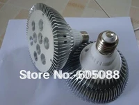 40pcslot for 2016 hot selling 9x1w par38 led bridgelux spotlight lampE27AC85-265vcolor white 1100lmCEROHS2 year warranty