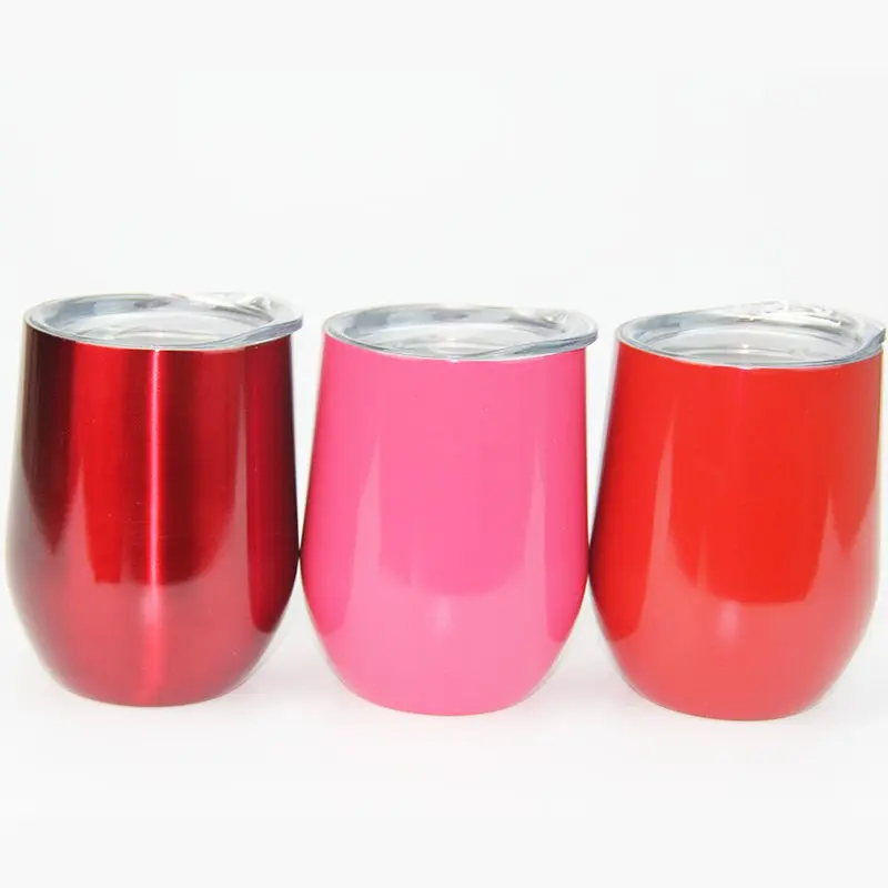9 унц. кофейная кружка из нержавеющей стали термос чашка яйцо Stemless стакан вина