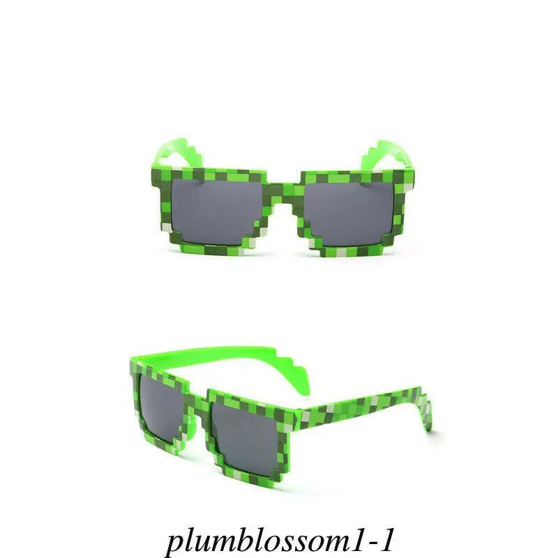 Children's Sunglasses Fashion Plaid Glasses UV400 Safety Mosaic Square Practical Jokes Protection Outdoor Kids Girls Boys Shades | Игрушки