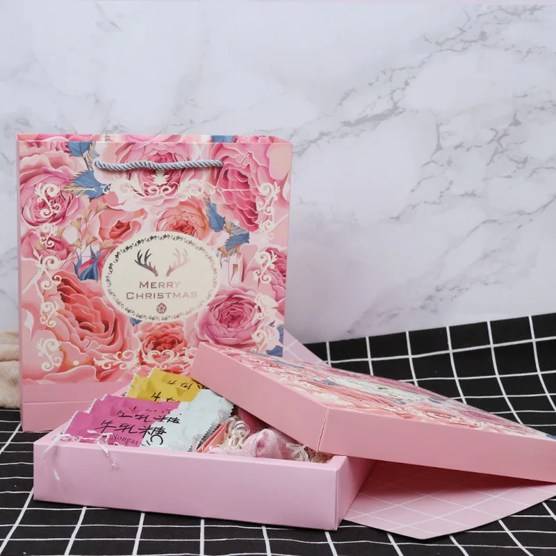 Kawaii Dreamy Unicorn Box Tote Bag Nougat Biscuits Candy Gift Christmas Decoration Set Party Packaging Clothes | Дом и сад