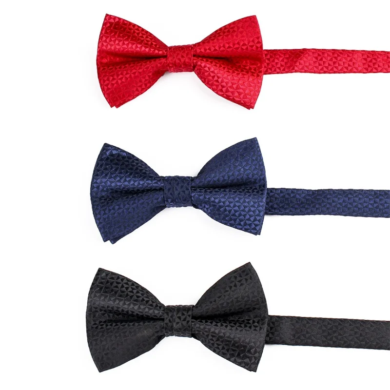 Для мужчин женщин Soild Цвет бабочкой регулируемый палубе Bowties дизайнер платье