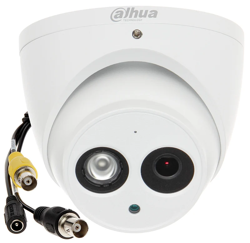 Оригинал Dahua 4MP HDCVI Камера DH HAC HDW2401EMP ИК купольная аудио безопасности CCTV расстояние