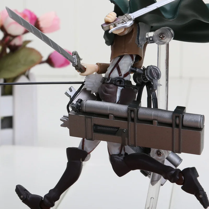14 см атака на Титанов Shingeki no Kyojin Rivaille Figma 213 ПВХ фигурка игрушка