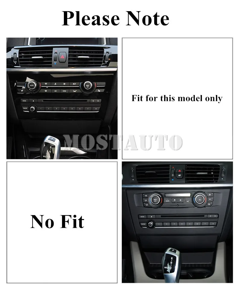 Консоль из углеродного волокна для BMW X3 X4 F25 F26 панель CD и AC отделочная крышка 2014-2017