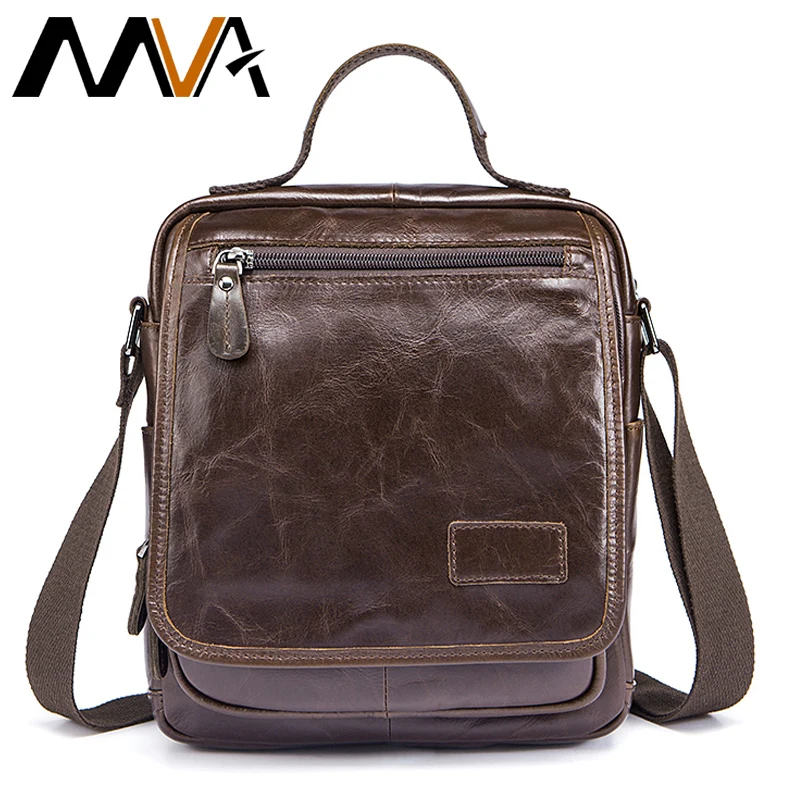 MVA сумки на плечо из натуральной кожи Дорожный Чехол для айпада мужские через
