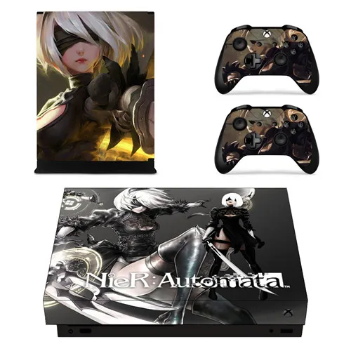 NieR Automata лицевые панели кожи консоли и наклейка на контроллер для Xbox One X консоли+ контроллер кожи стикер - Цвет: YSX1X0330