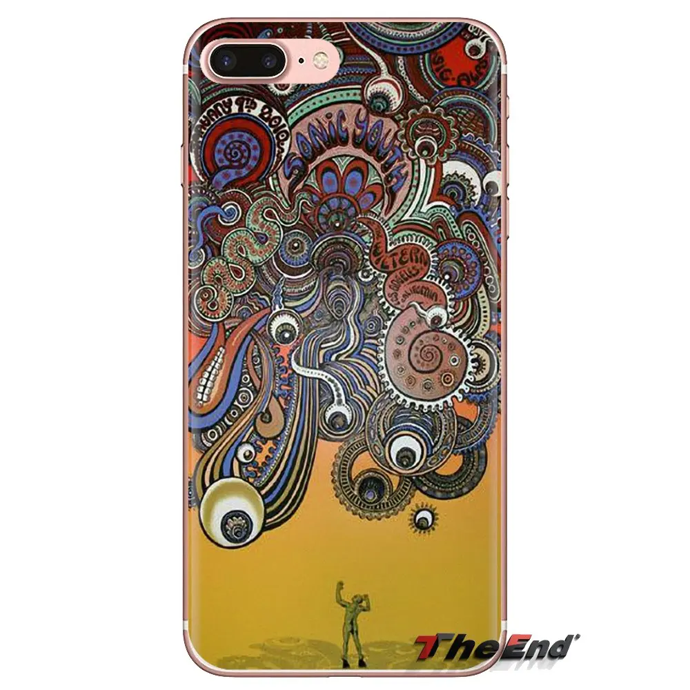 Для iPod Touch Apple iPhone 4 4S 5 5S SE 5C 6 6S 7 8 X XR XS Plus MAX Sonic Youth Flaming Lips OMG Rock прозрачный чехол из