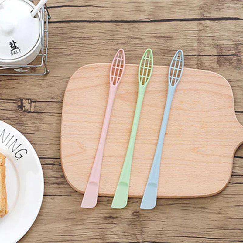 Ручной миксер Еда шпатель Кухня выпечки ToolPlastic двухсторонняя белое яйцо и муки