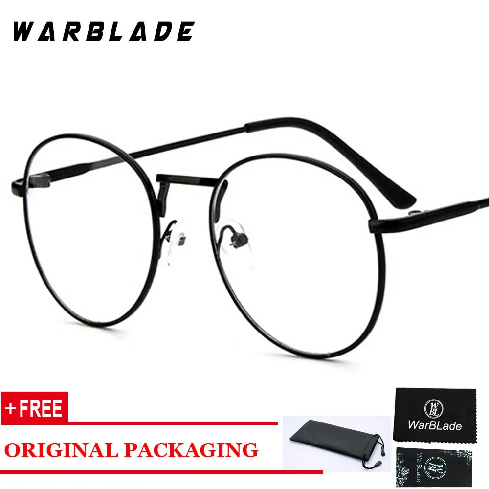 

Round Clear Glasses Myopia Clear Lens Glasses With Transparent Glasses Women Men Metal Ray Optical Glass Lunette femme 2018