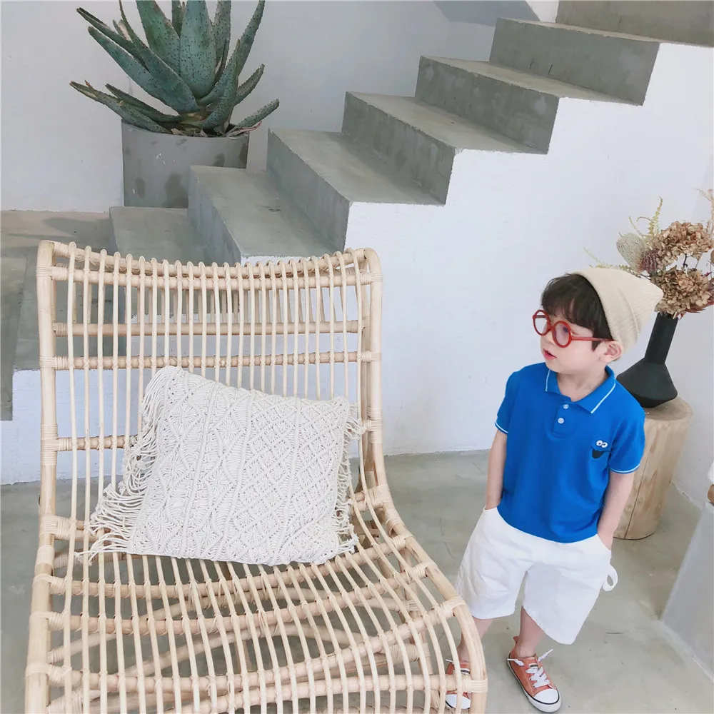 2019 Новое поступление летняя Хлопковая универсальная футболка-поло с короткими