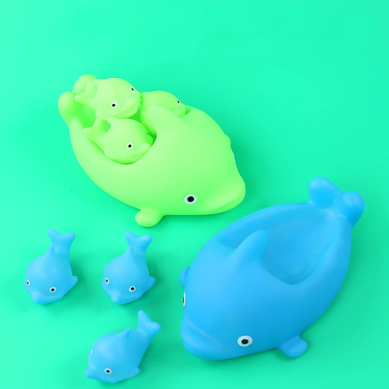 4 шт. милые смешанные животные плавательные игрушки для воды красочные мягкие