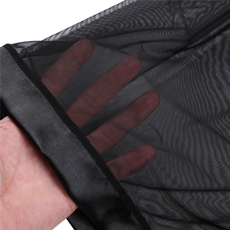 Боксеры мужские сетчатые мягкое дышащее нижнее белье прозрачные свободные трусы