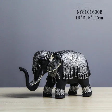 Ручная работа маленькая Винтаж Счастливый слон украшение для дома из