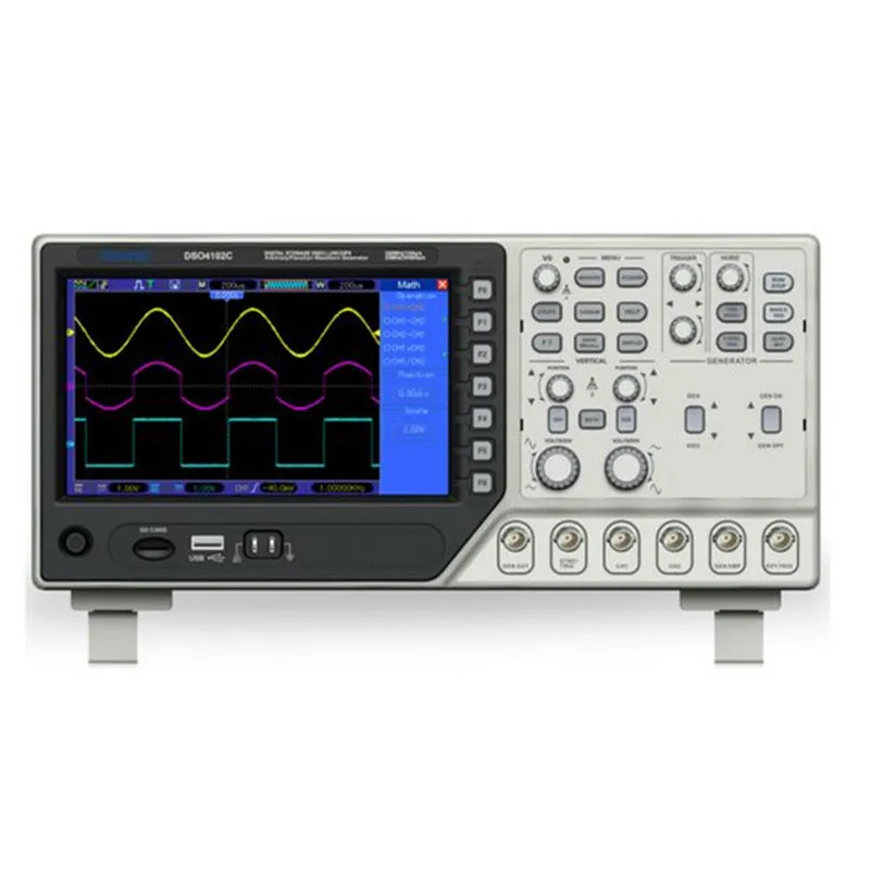 Портативный осциллограф Hantek DSO4102C Benchtop 2 канала 100 МГц USB осциллографы