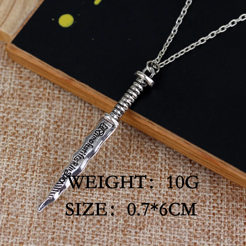 Оптовая продажа Эмма Лебедь один раз за Темный ожерелье с кинжалом подвеска