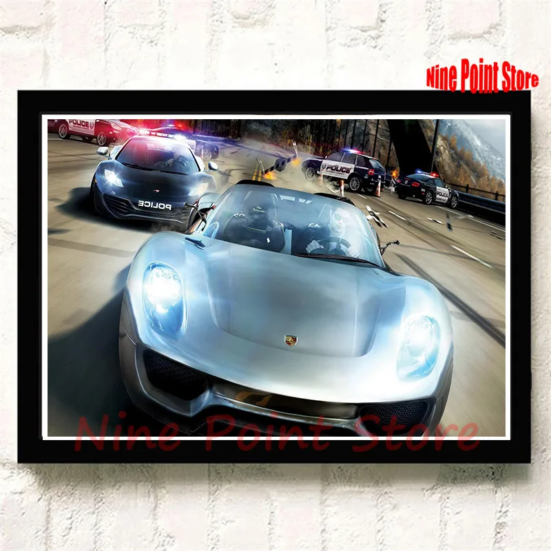 Игровой плакат Need For Speed автомобильное покрытие бумажный домашний Настенный
