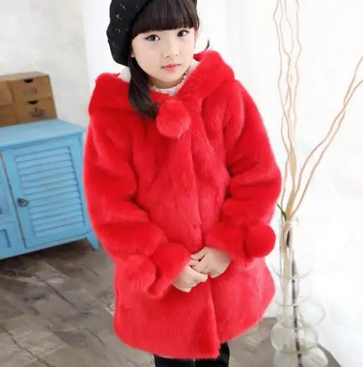 autumn winter coat for children hooded collar manteau hiver jacket 2019 adolescente fille faux fur kid thick warm clothing S836 | Детская