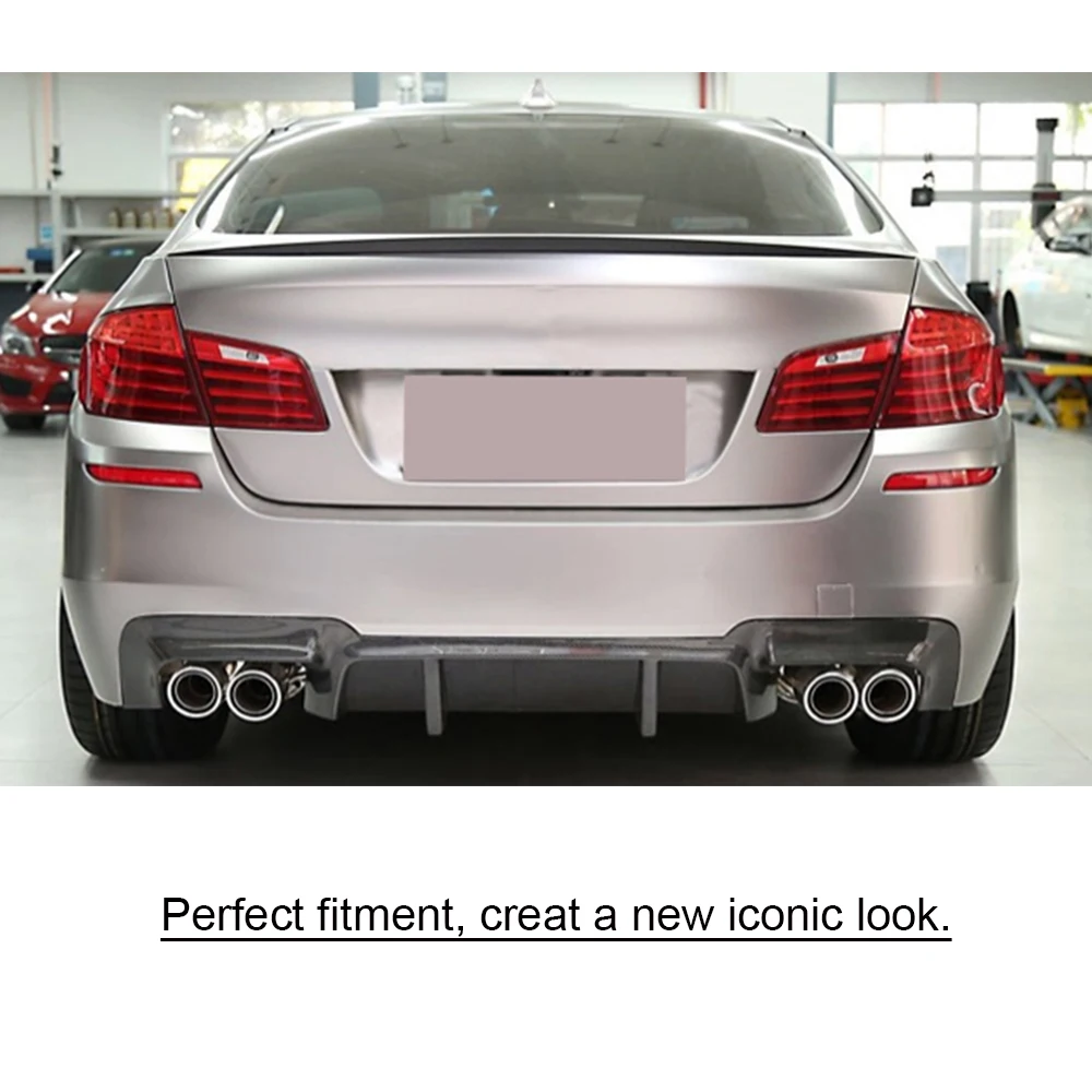 Углеродное волокно задний бампер диффузор для губ BMW 5 серии F10 M5 седан 2012 2017 FRP