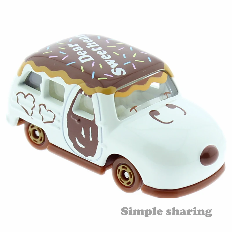 Игрушки для детей Dream Tomica Snoopy Такара Томи литой металлический популярный