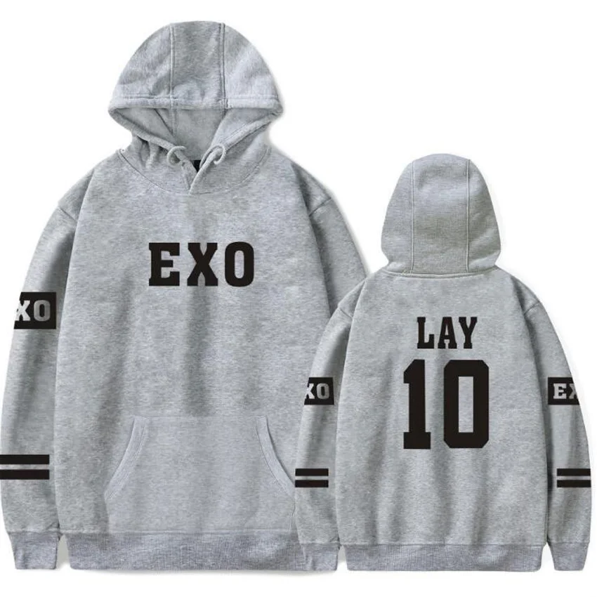Флисовые толстовки с капюшоном KPOP EXO помогут влюбленным свободная толстовка k-pop