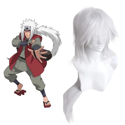 Красный Индивидуальные Аниме Наруто Косплей Костюм Jiraiya кимоно полный набор одежды парик с головной повязкой Сабо костюмы для Хэллоуина - Цвет: Красный