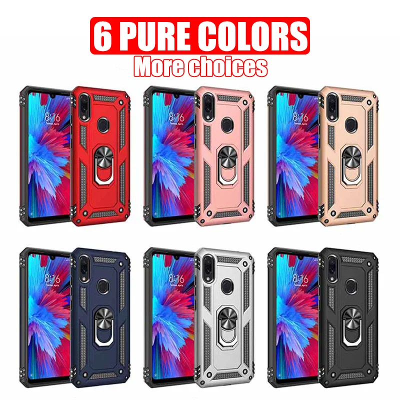 Чехол с кольцом для Xiaomi Mi 9 Redmi Note 7 чехол-подставка полной защитой мягкий чехол из