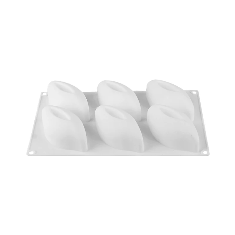 DINIWELL 6 Cavity Pea Shape Silicone Cake Mold 3D Cakes Decorating Bakeware Baking For Chiffon Mousse Pastry Dessert Moulds | Дом и сад