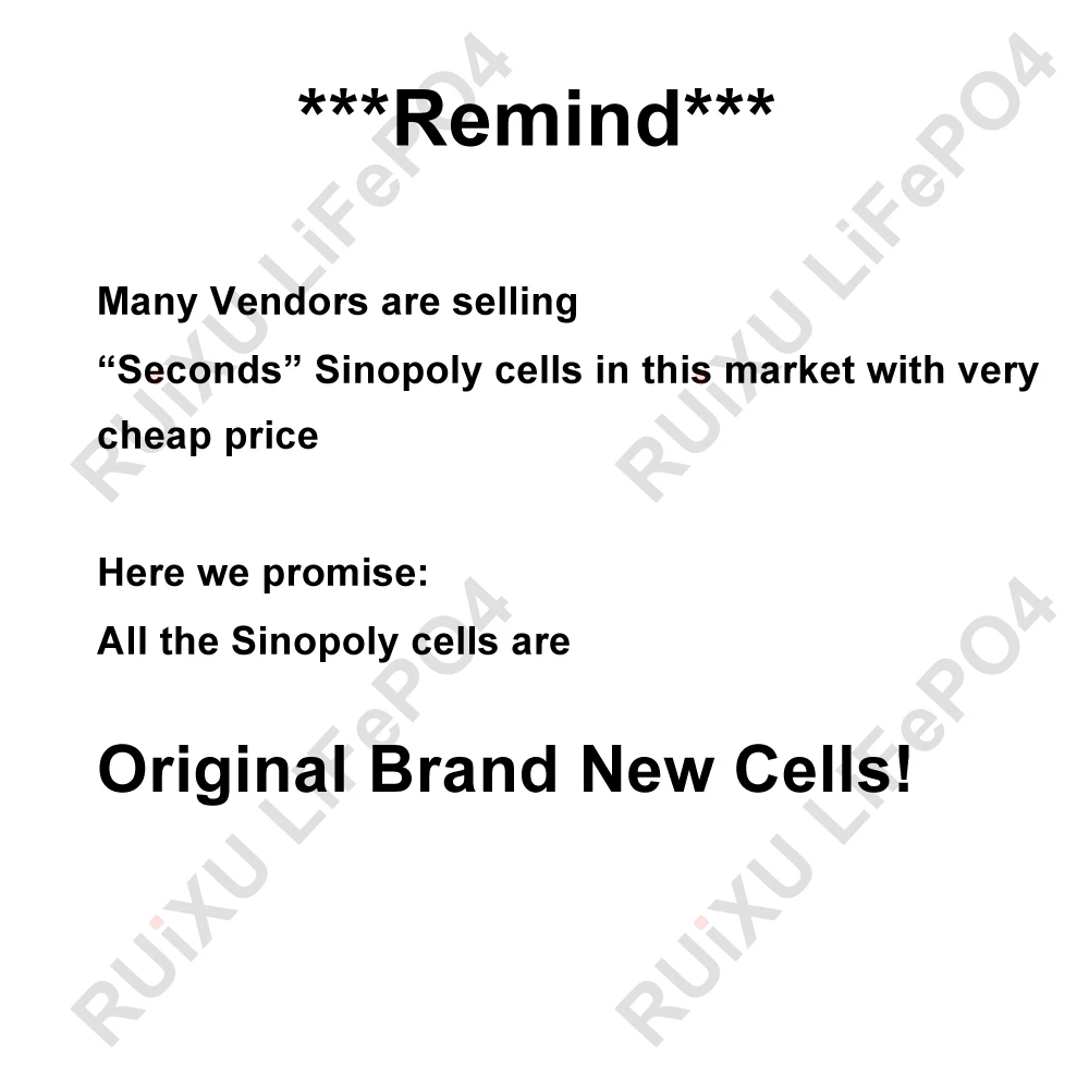 Sinopoly 3 2 V 200AH RUIXU LiFePO4 одноэлементный аккумулятор с пластиковым чехлом для RV Solar Marine