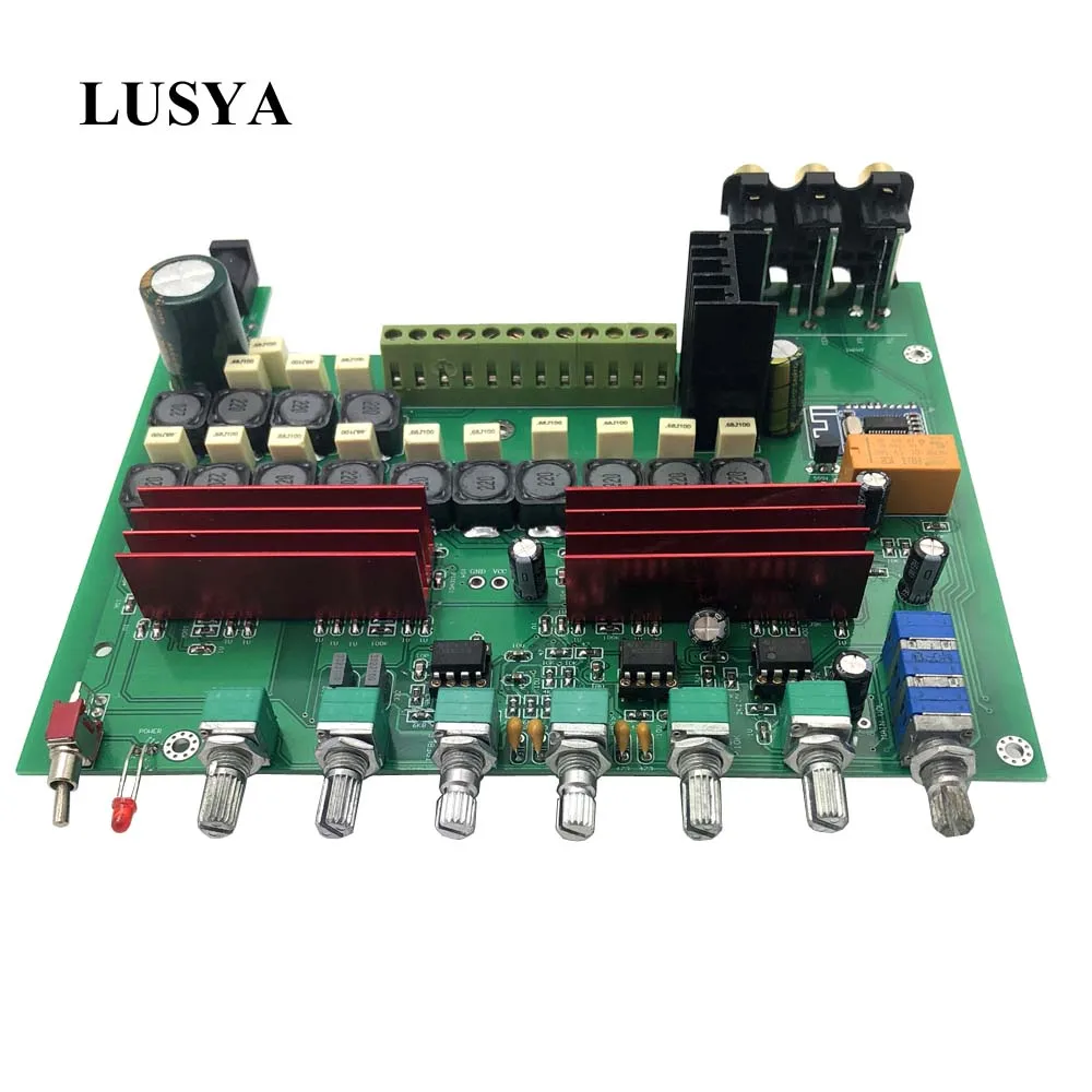 Lusya TPA3116 Bluetooth 4,2 5,1 усилитель мощности плата 100 Вт* 1+ 50 Вт* 5 с регулировкой высоких басов предусилитель B6-003