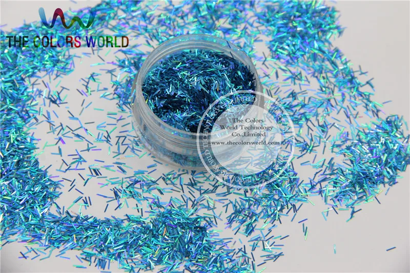 Размер 3 мм голографическая цветная полоска Короткие формы блестки для ногтевого