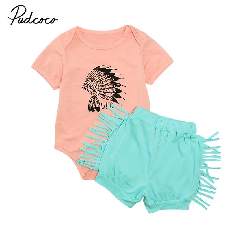 Брендовая одежда для маленьких девочек Bbay летняя с индийским принтом боди