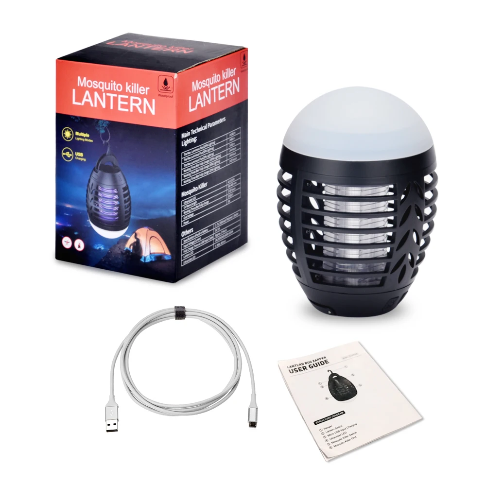 

Camping Lantern Bug Zapper Mosquito Killer Lamp Tent Light LED Anti Insect Trap Waterproof Pest Control Home Indoor Outdoor