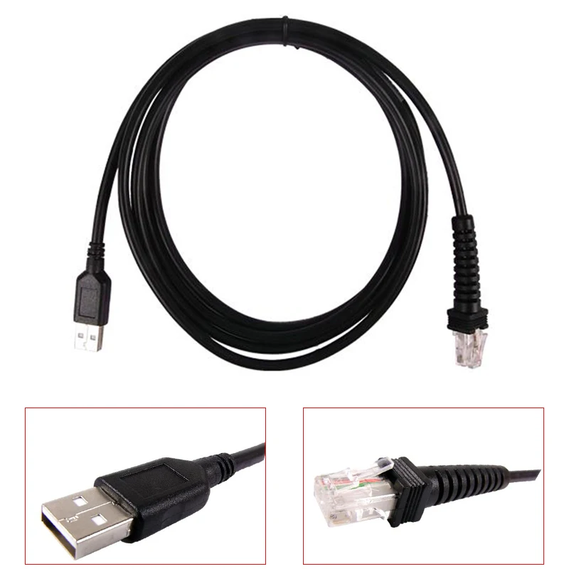 Кабель для Datalogic PSC QS6500 7000 1100i сканеров совместимый USB (2 метра прямой) кабель |