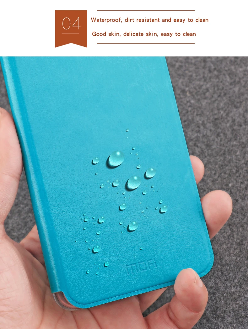 Чехол Mofi для huawei Honor 10 Lite, роскошный кожаный чехол-книжка с откидной крышкой и подставкой для huawei P Smart