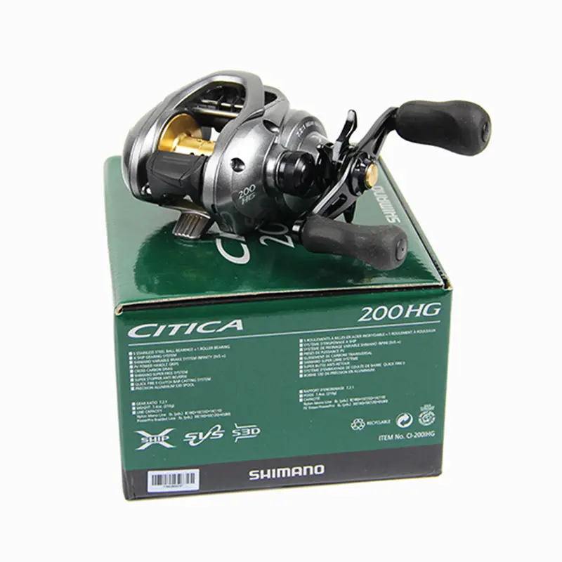 Shimano Citica 200IHG 201I правая ручка Левая рукоятка кастинговая катушка Низкопрофильная