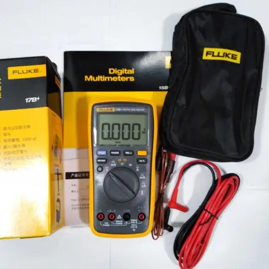FLUKE 17B + цифровой мультиметр тестовый er DMM с тестовыми наконечниками TL75 мягкий
