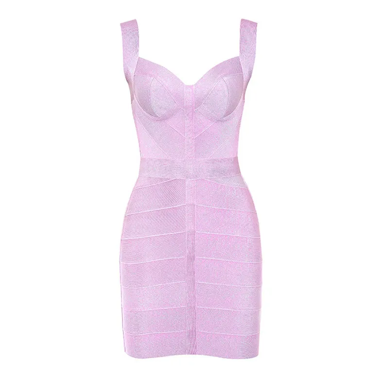new fashion summer purple violet strap v neck sexy women bodycon mini hl bandage dresses