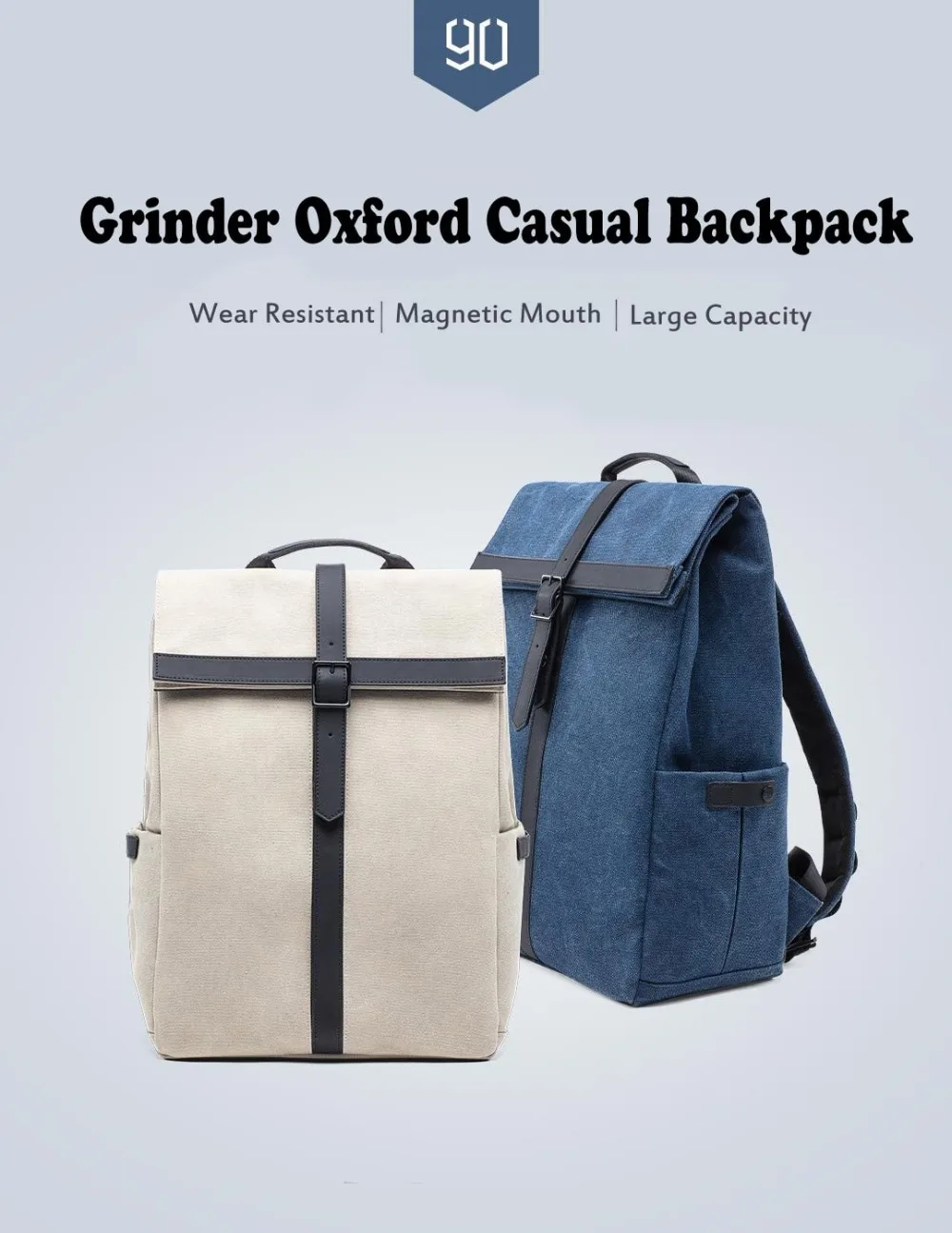 Xiaomi 90FUN Grinder Oxford Повседневный Рюкзак 15,6 дюймов Сумка для ноутбука от Xiaomi Youpin