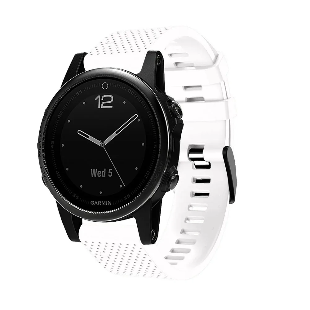 Силиконовый мягкий ремешок спортивный браслет для Garmin Fenix 5S часы замена