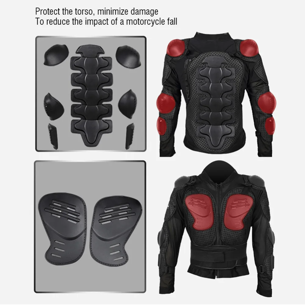 Мотоциклетная Защитная Рубашка с длинным рукавом и защитным кожухом для защиты