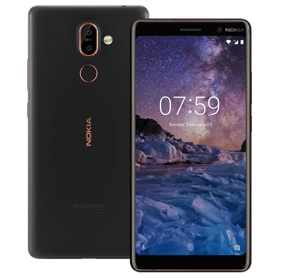 Разблокированный Nokia 7 Plus Android 8,0 rom 64G Snapdragon 660 Восьмиядерный 6,0 ''дисплей Bluetooth 5,0 мобильный телефон